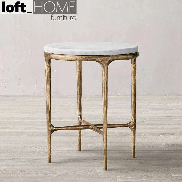 Minimalist Marble Side Table THADDEUS ROUND Good to Know Preview-1