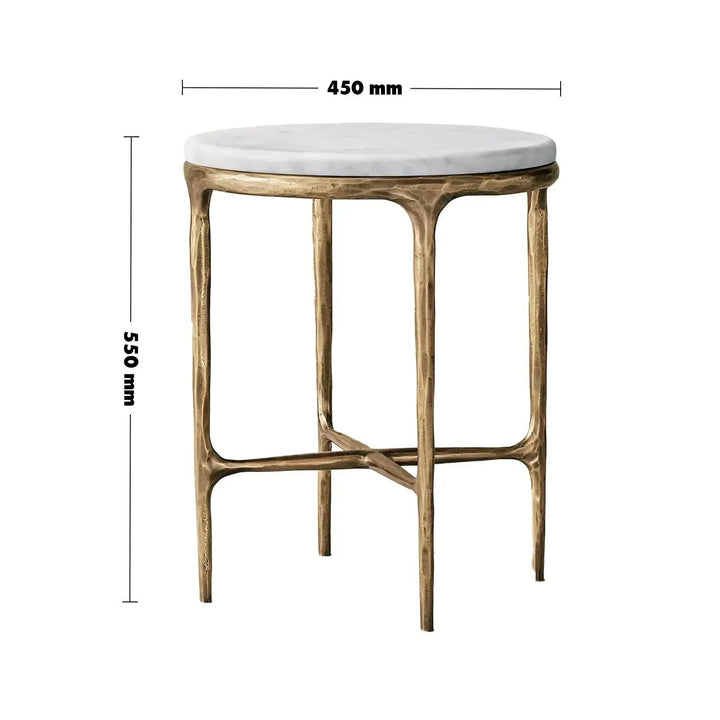 Minimalist marble side table thaddeus round size charts.