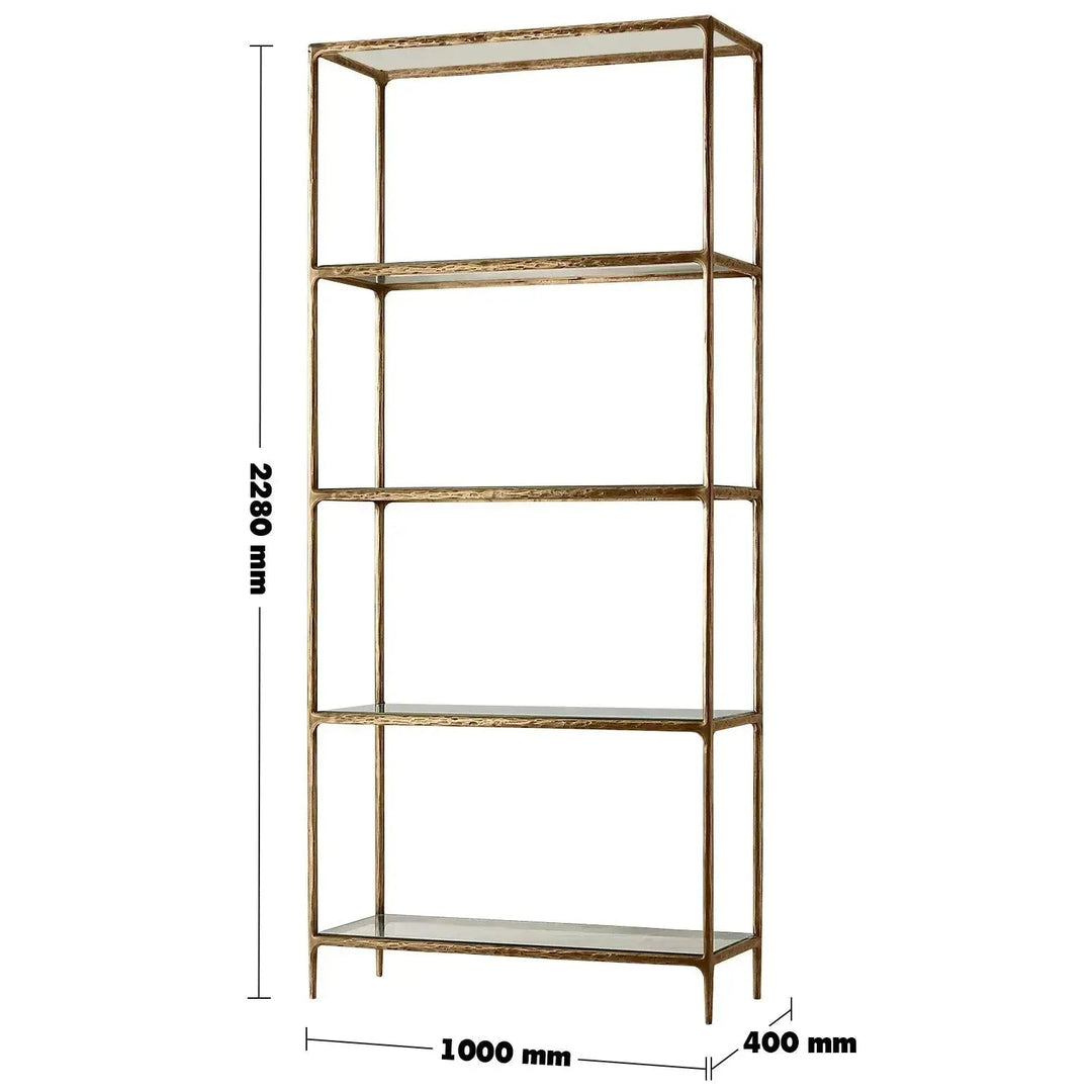 Minimalist metal tempered glass display shelf thaddeus size charts.