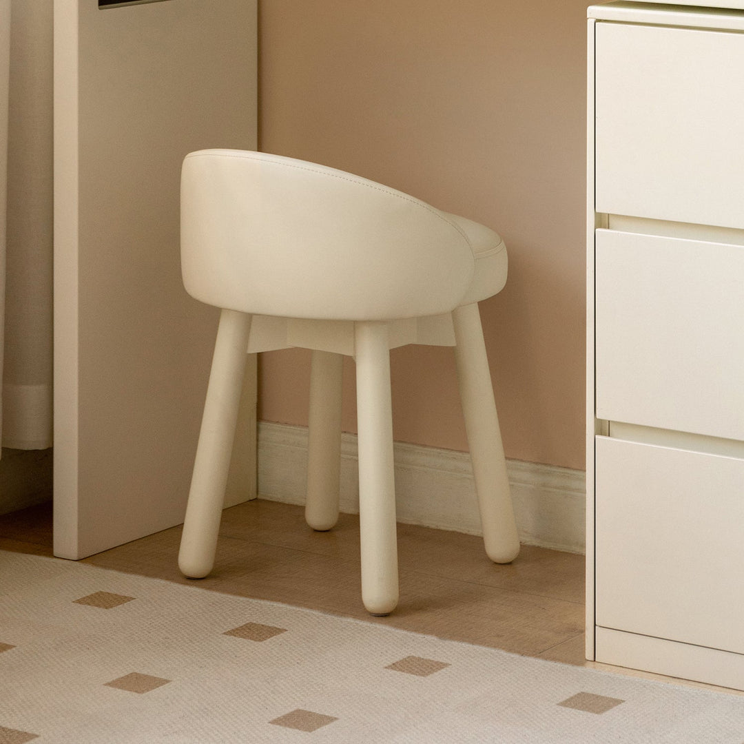 Modern microfiber fiber leather dressing chair pea with context.