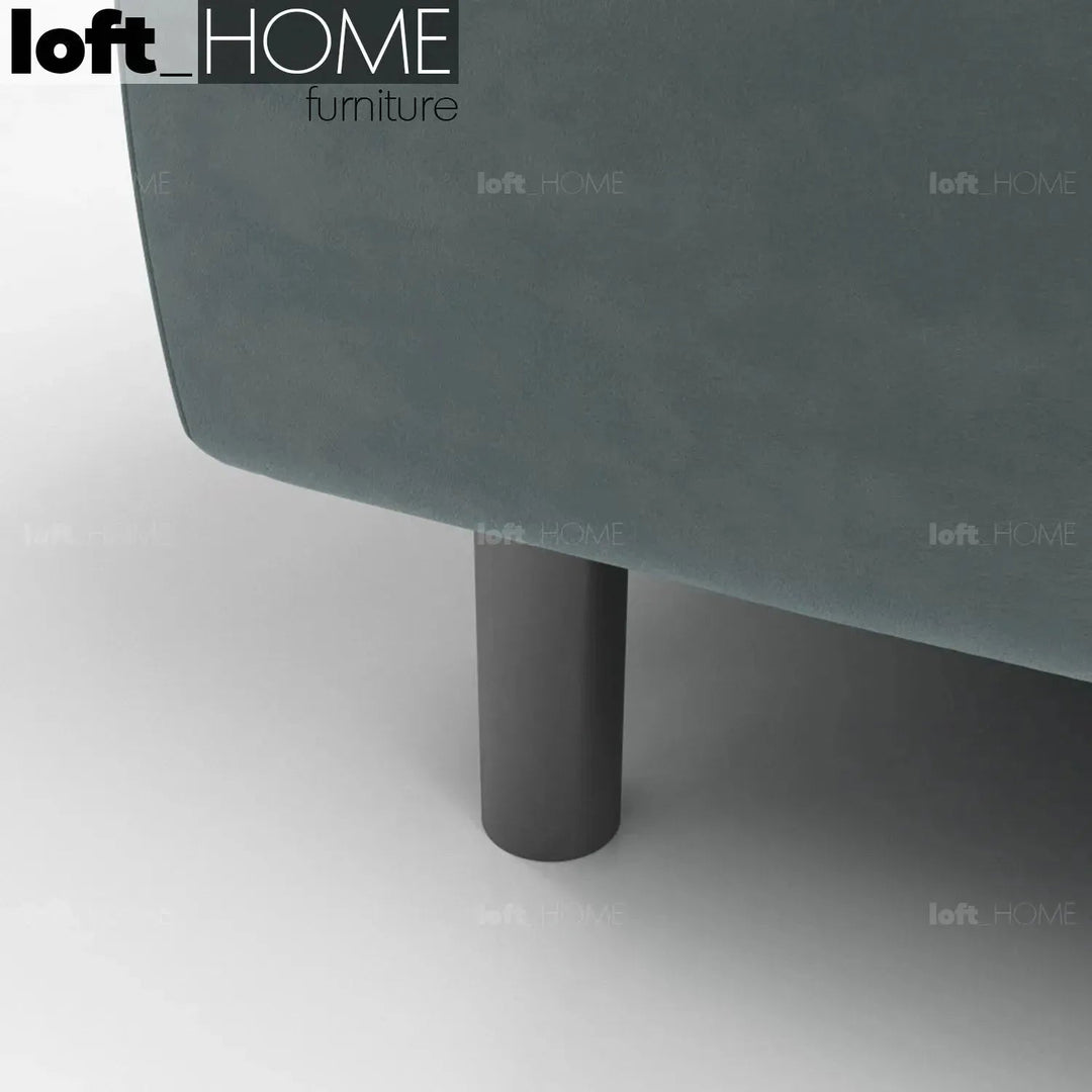 Cream Microfiber Leather Bed KEANU