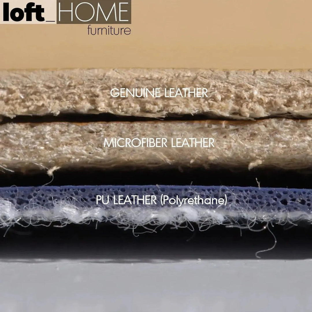 Modern Microfiber Leather Bed POOLE