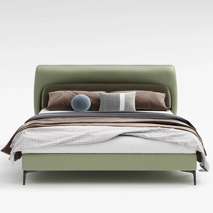 Modern Microfiber Leather Bed RAFFETY