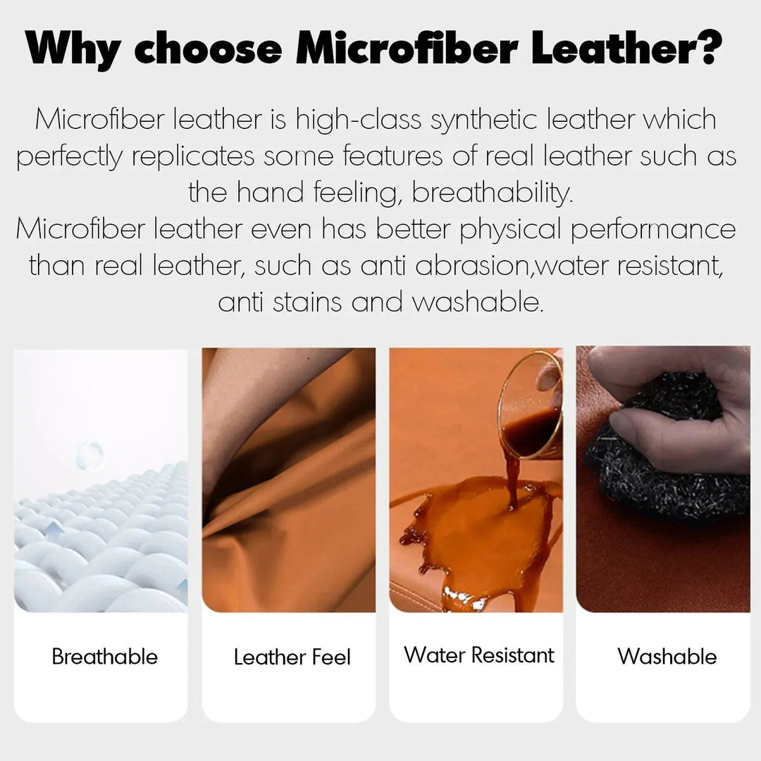 Modern Microfiber Leather Bed RAFFETY