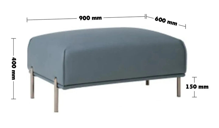 Modern Microfiber Leather Ottoman BEAM