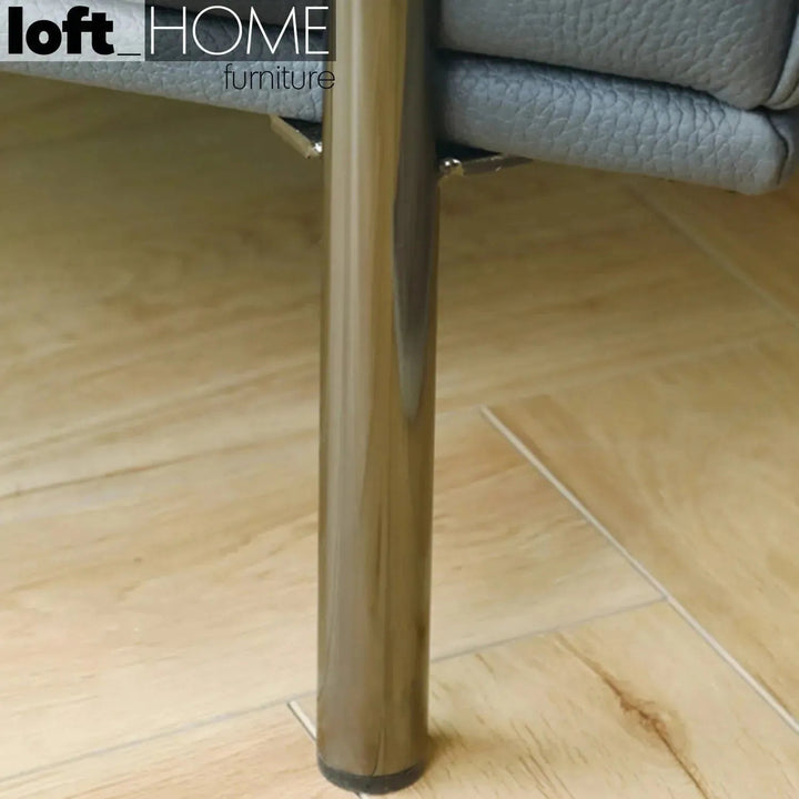 Modern Microfiber Leather Ottoman BEAM