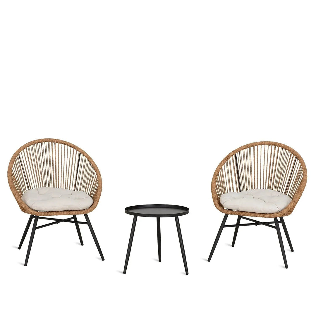 Bohemian Outdoor 1 Seater Sofa 3pcs Set MAPLE