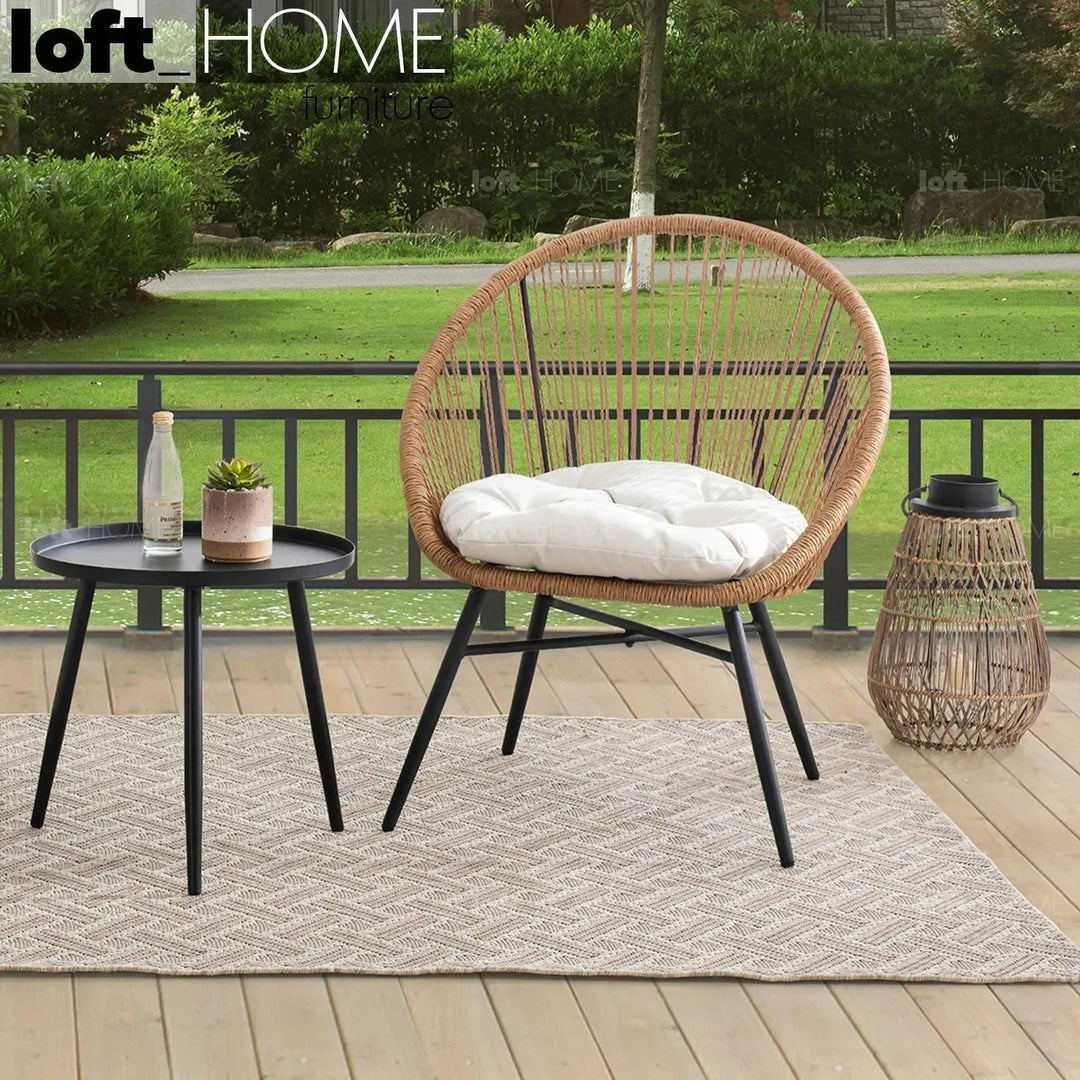 Bohemian Outdoor 1 Seater Sofa 3pcs Set MAPLE