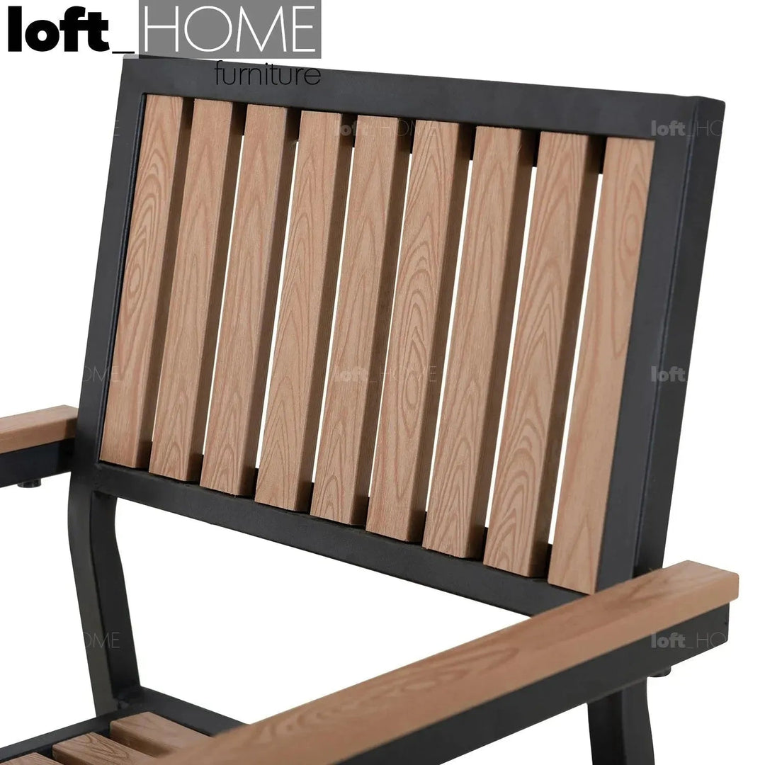 Industrial Outdoor Dining Table BLISS 3pcs Set