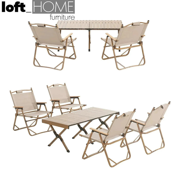 Industrial Outdoor Foldable Dining Chair TRAVELER