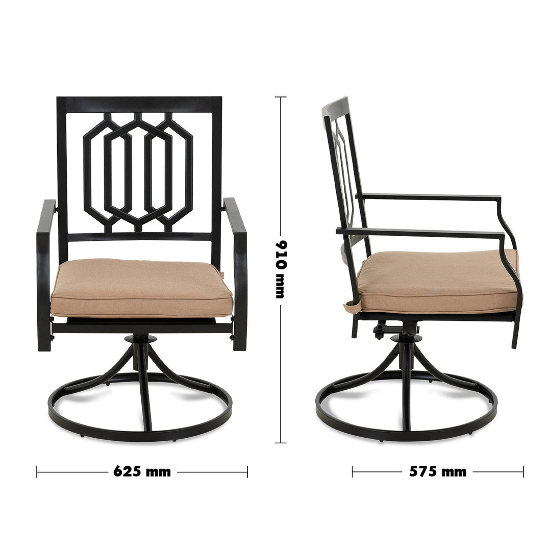 Industrial Outdoor Revolving Dining Chair PATIO