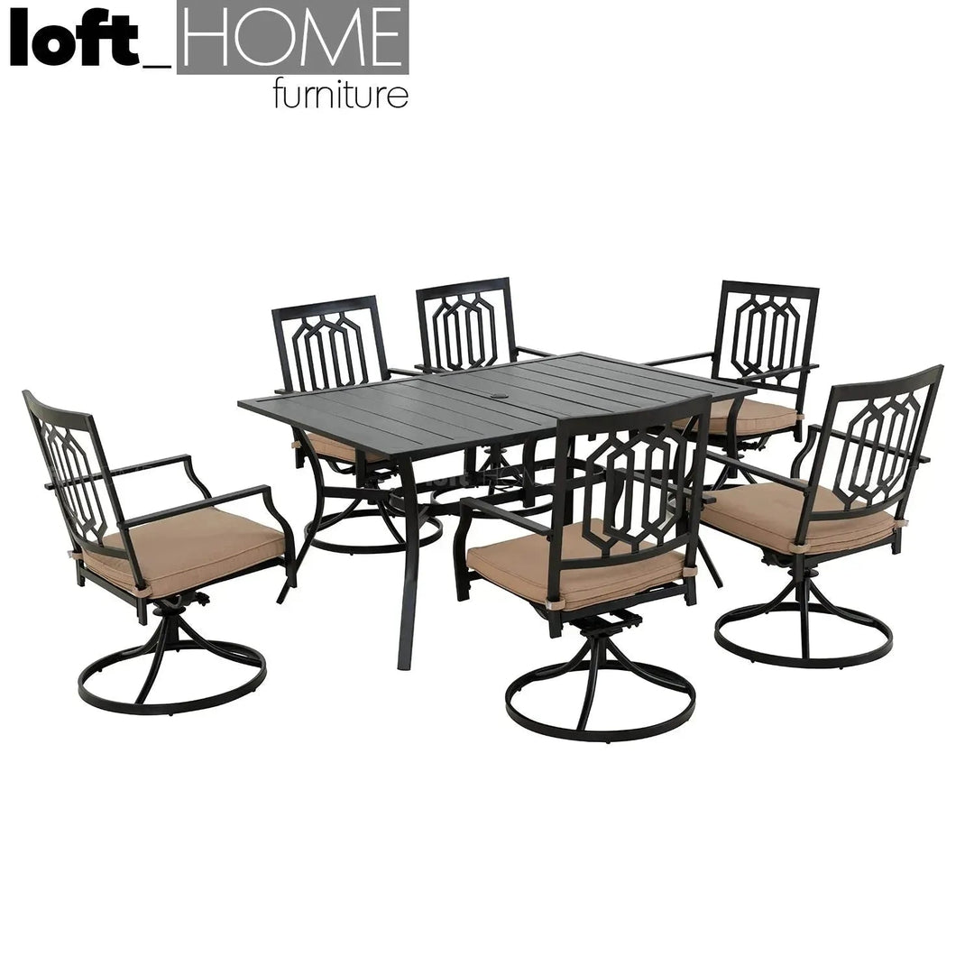 Industrial Outdoor Revolving Dining Chair PATIO