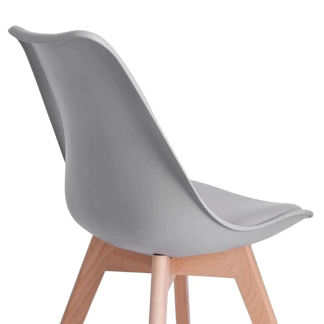 Contemporary Plastic Dining Chair LINNET GREY