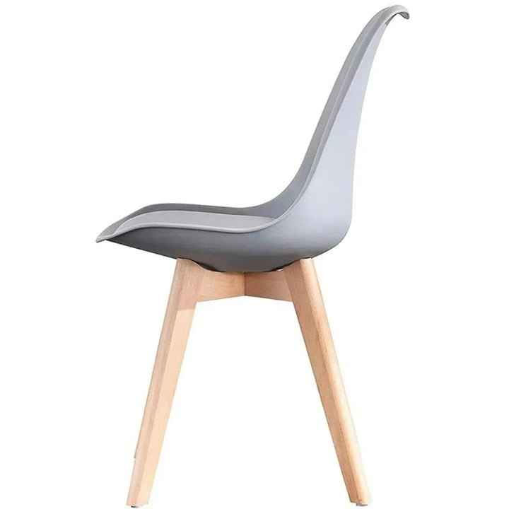 Contemporary Plastic Dining Chair LINNET GREY