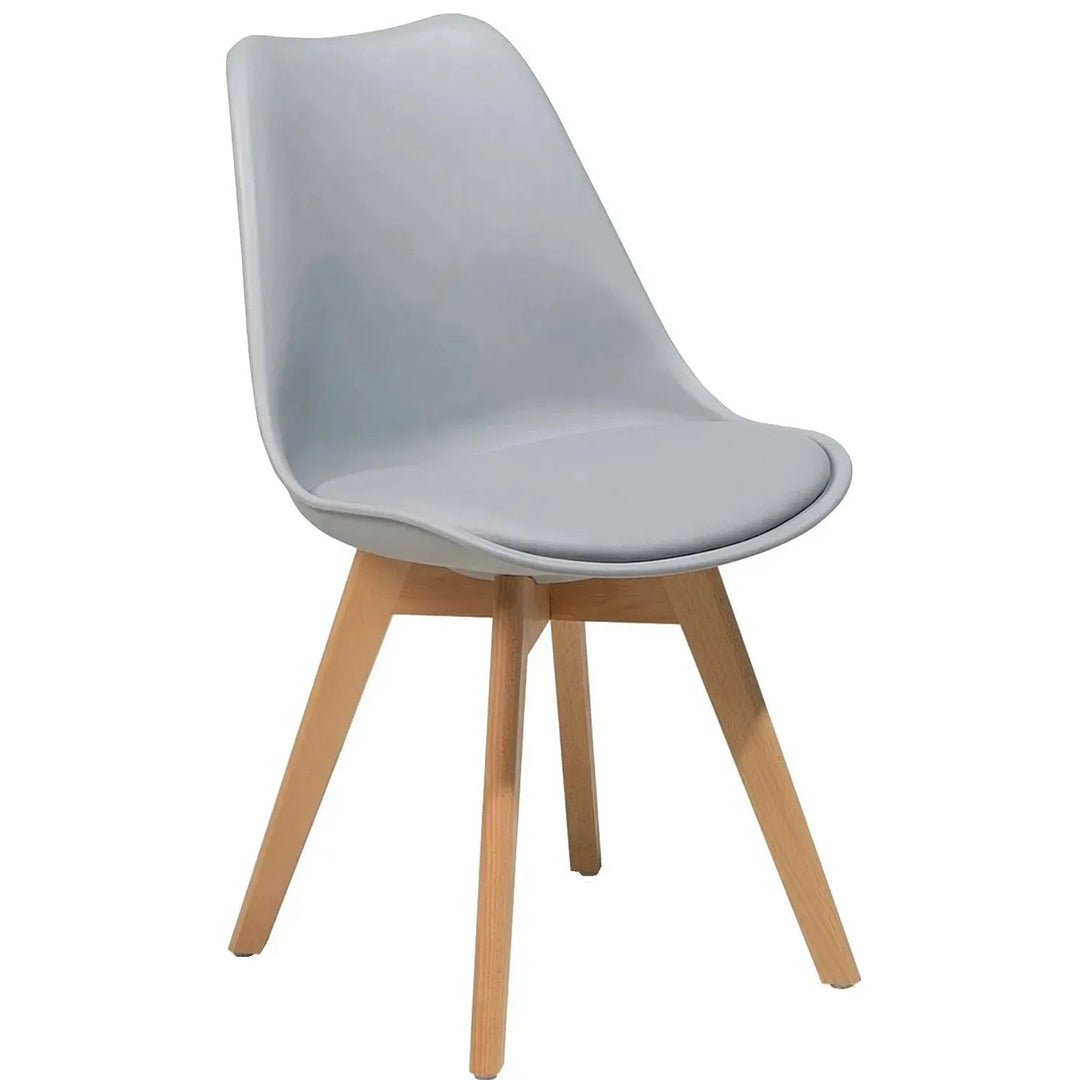 Contemporary Plastic Dining Chair LINNET GREY