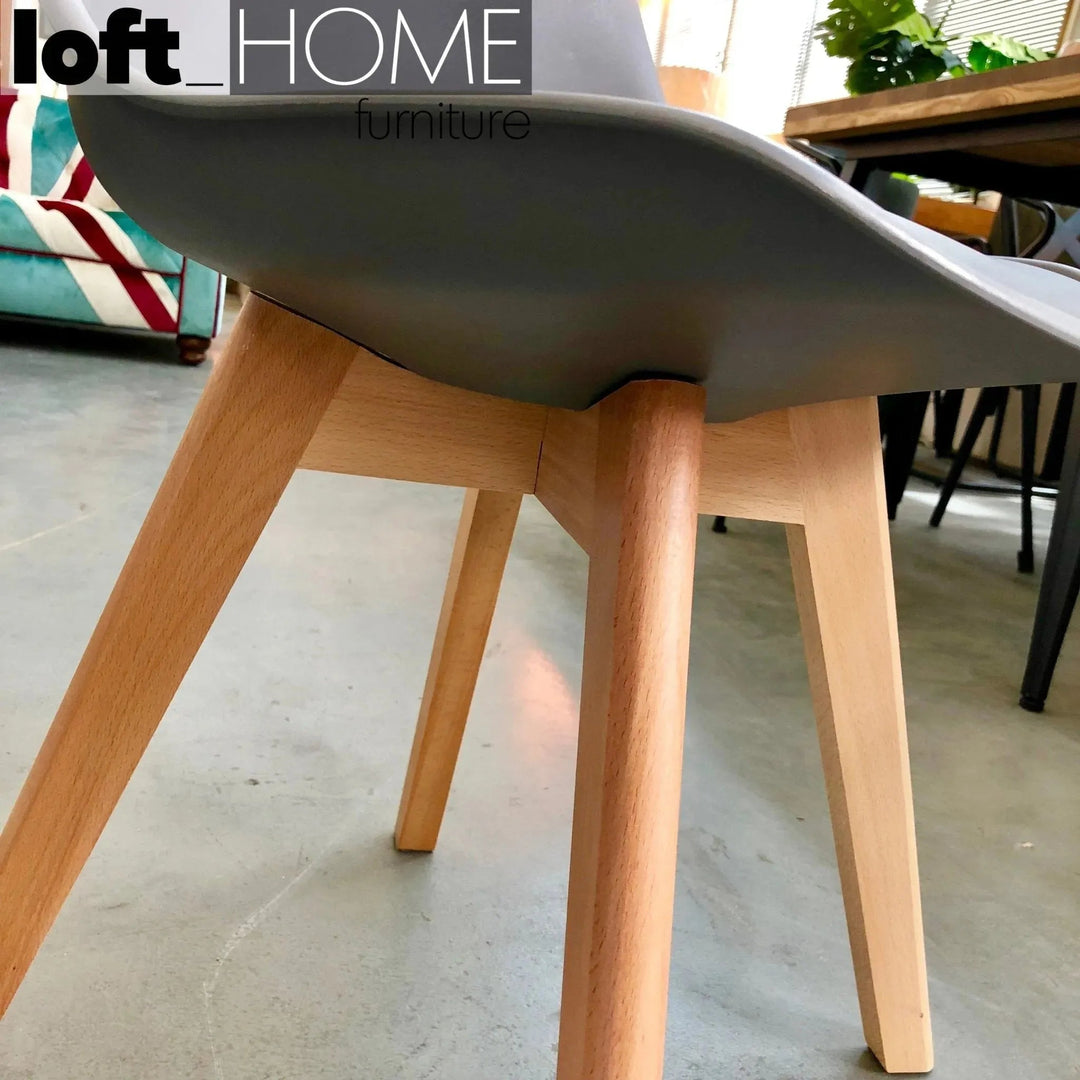 Contemporary Plastic Dining Chair LINNET GREY