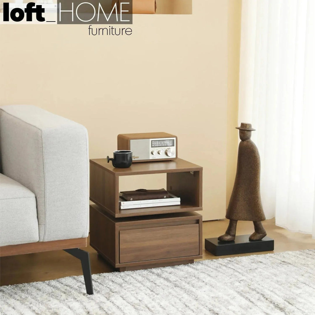 Modern Plywood Revolving Side Table JANA