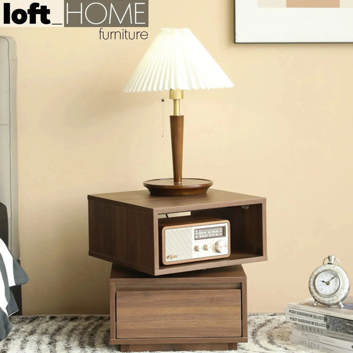 Modern Plywood Revolving Side Table JANA