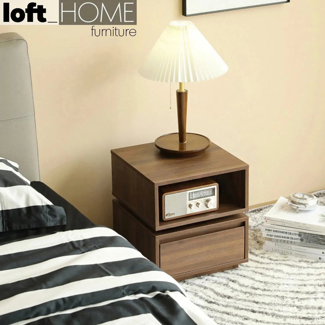 Modern Plywood Revolving Side Table JANA