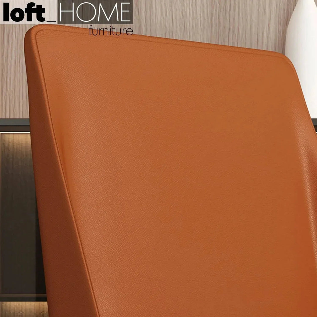 Modern PU Leather Dining Chair ORANGE