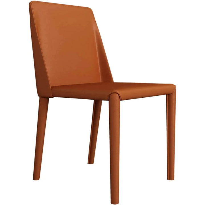 Modern PU Leather Dining Chair ORANGE
