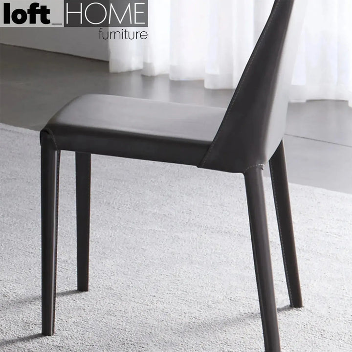 Modern PU Leather Dining Chair SILVER