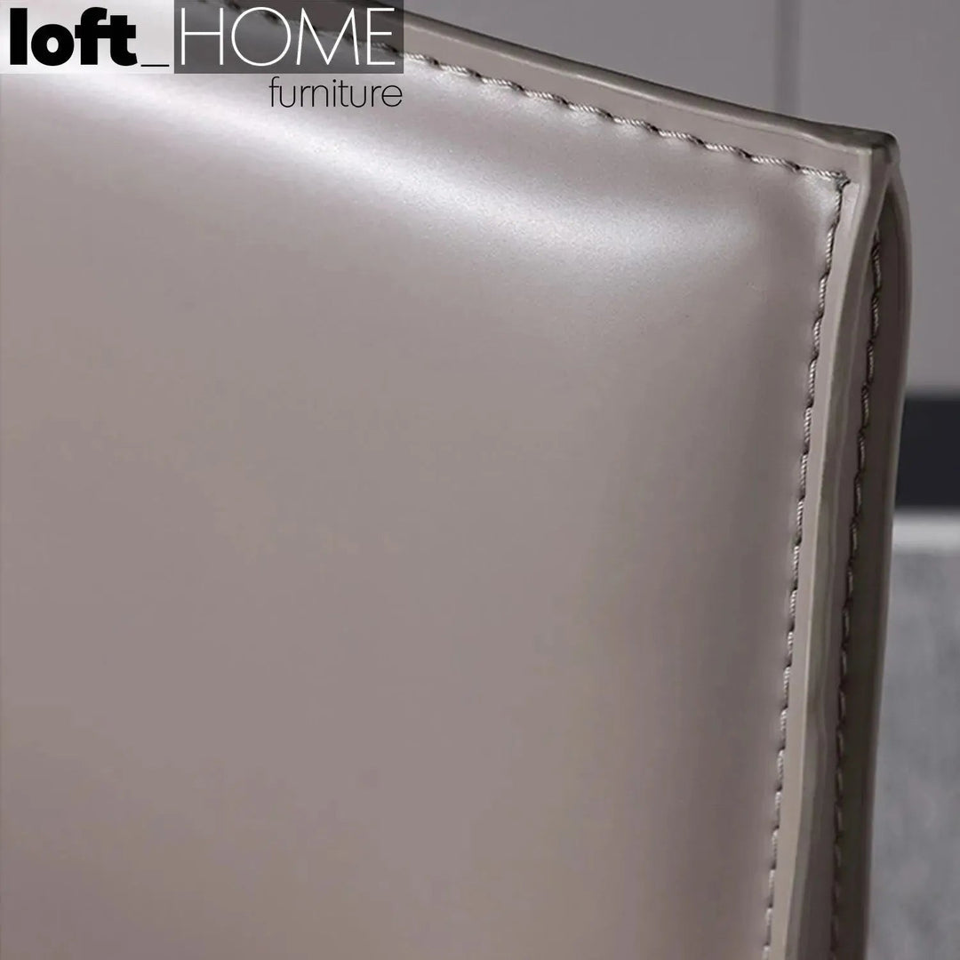 Modern PU Leather Dining Chair SILVER