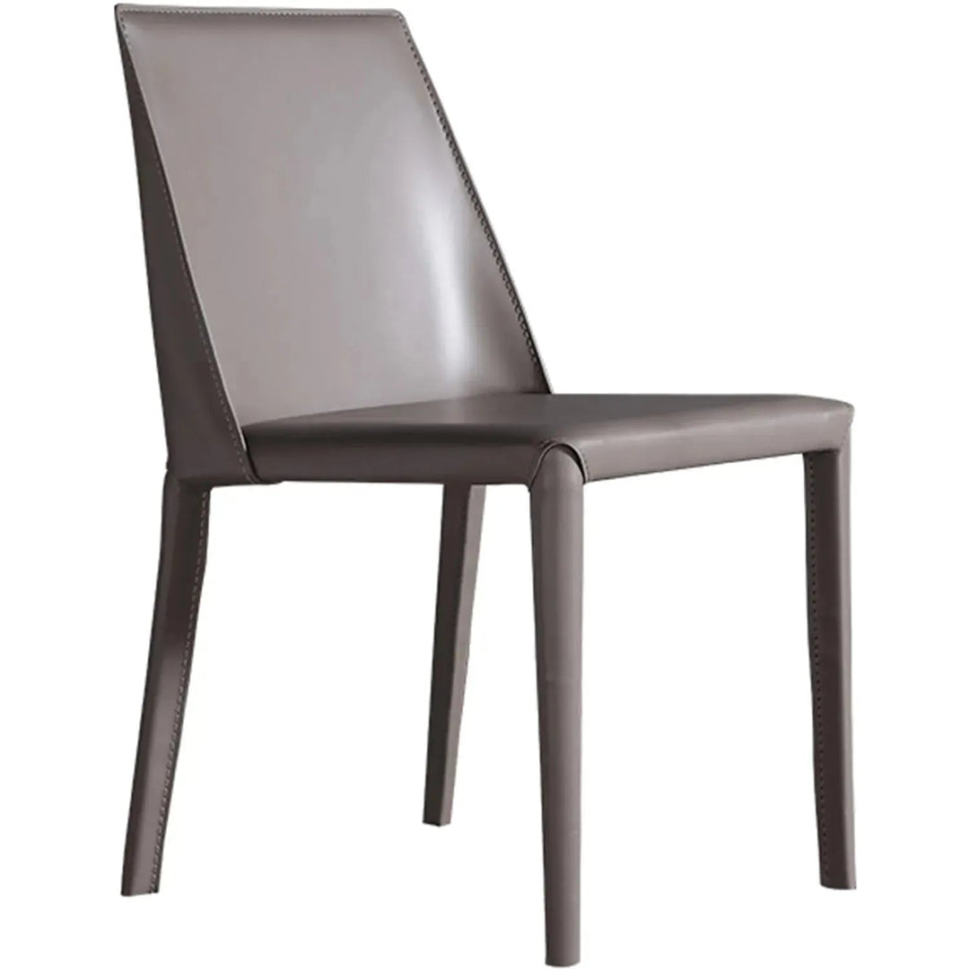 Modern PU Leather Dining Chair SILVER
