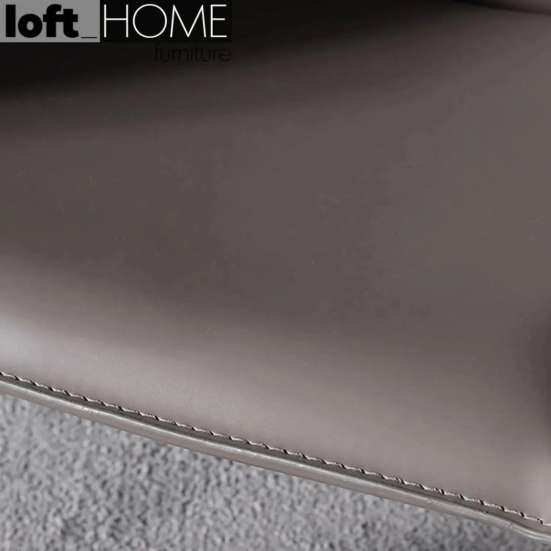 Modern PU Leather Dining Chair SILVER