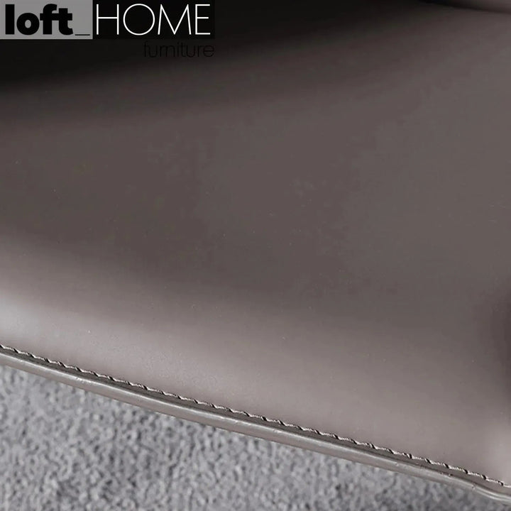 Modern PU Leather Dining Chair SILVER