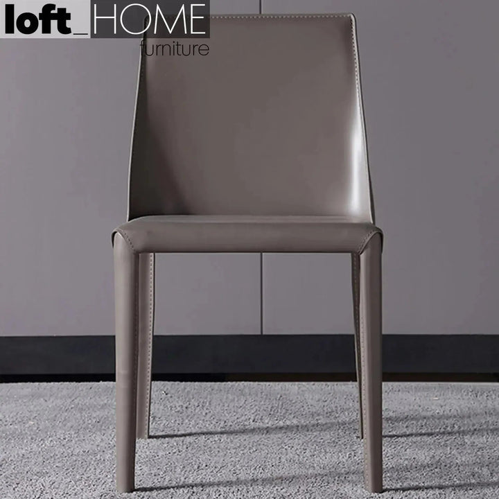 Modern PU Leather Dining Chair SILVER