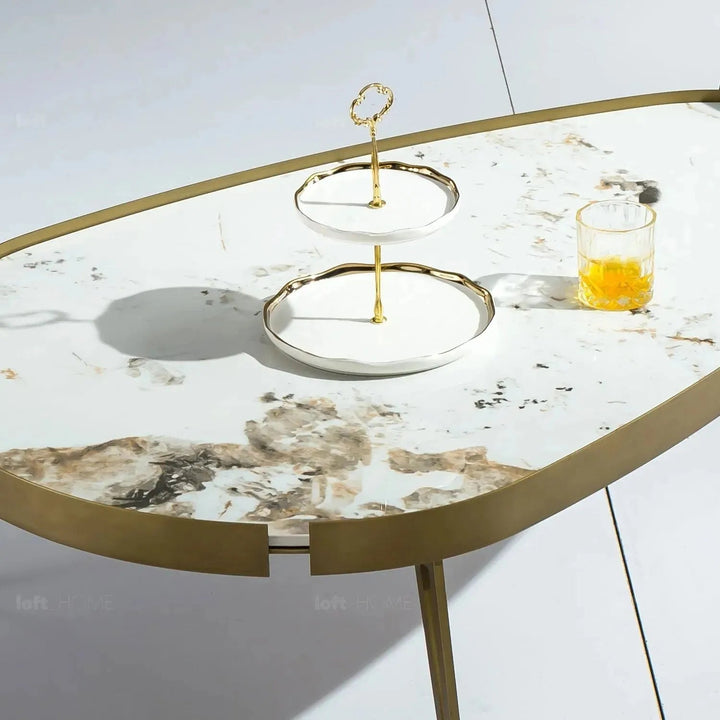 Modern Sintered Stone Coffee Table 2pcs Set LUMIERE BRONZE