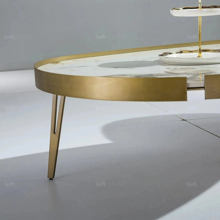 Modern Sintered Stone Coffee Table 2pcs Set LUMIERE BRONZE