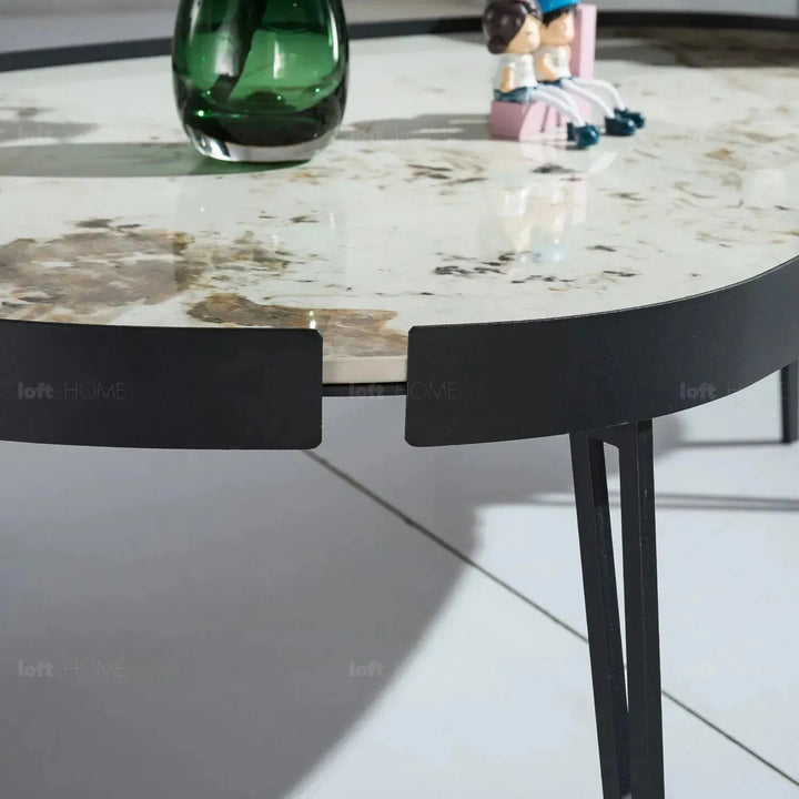 Modern Sintered Stone Coffee Table 2pcs Set LUMIERE CARBON