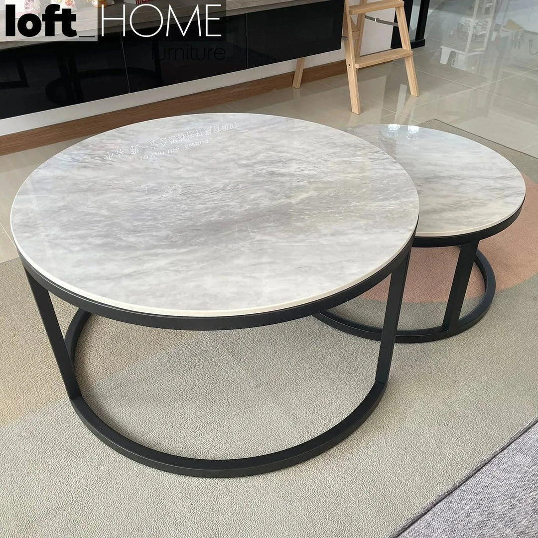 Modern Sintered Stone Coffee Table BLACK