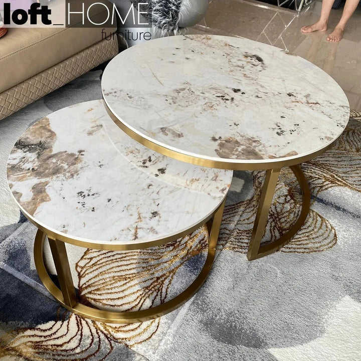 Modern Sintered Stone Coffee Table GOLD