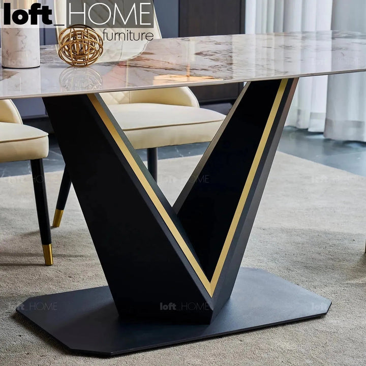 Modern Sintered Stone Dining Table EDWIN