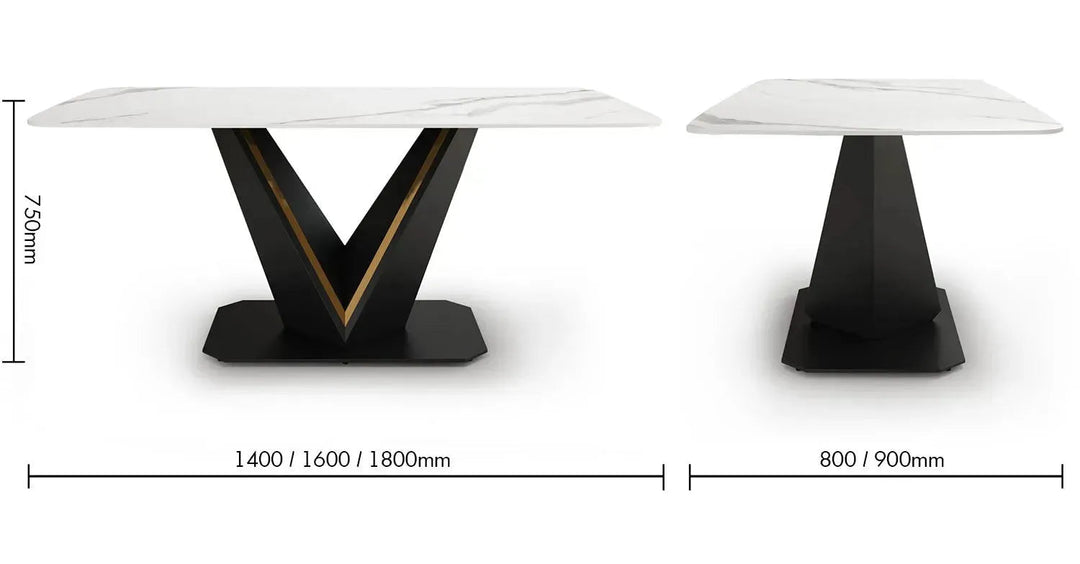 Modern Sintered Stone Dining Table EDWIN