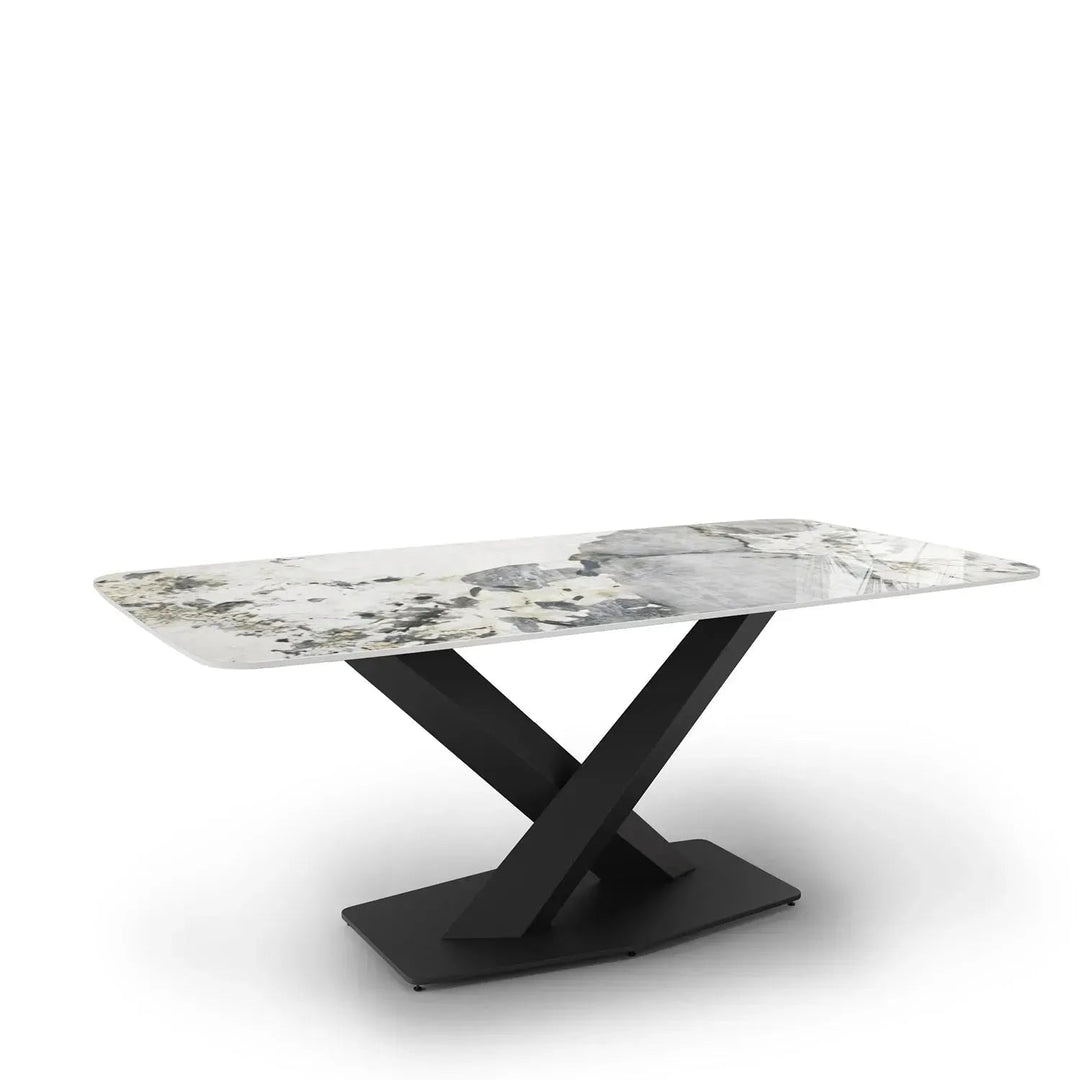 Modern Sintered Stone Dining Table STRATOS BLACK
