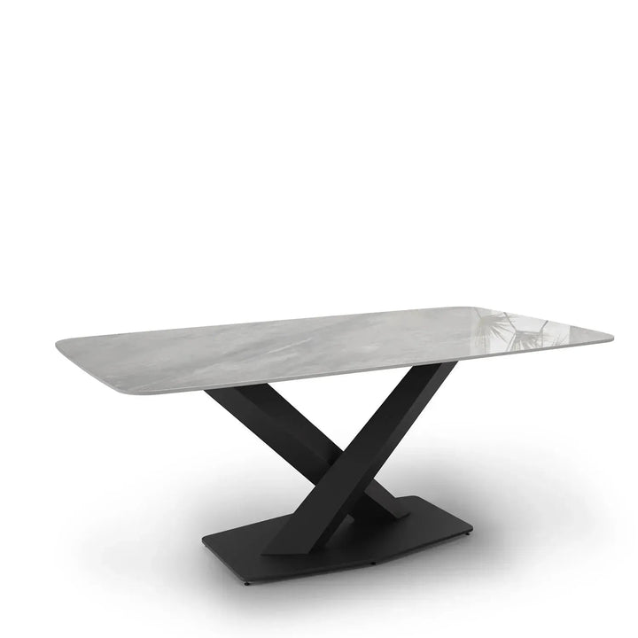 Modern Sintered Stone Dining Table STRATOS BLACK