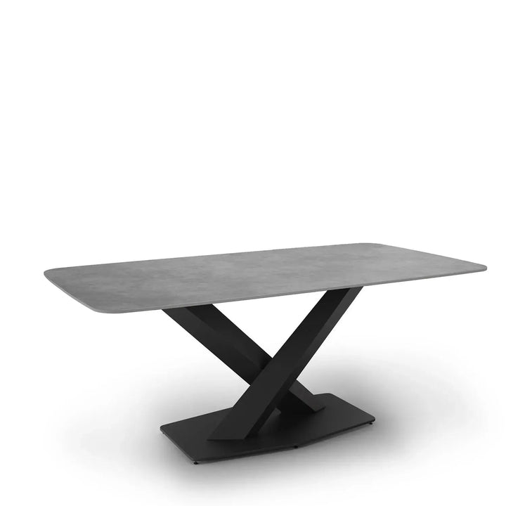 Modern Sintered Stone Dining Table STRATOS BLACK
