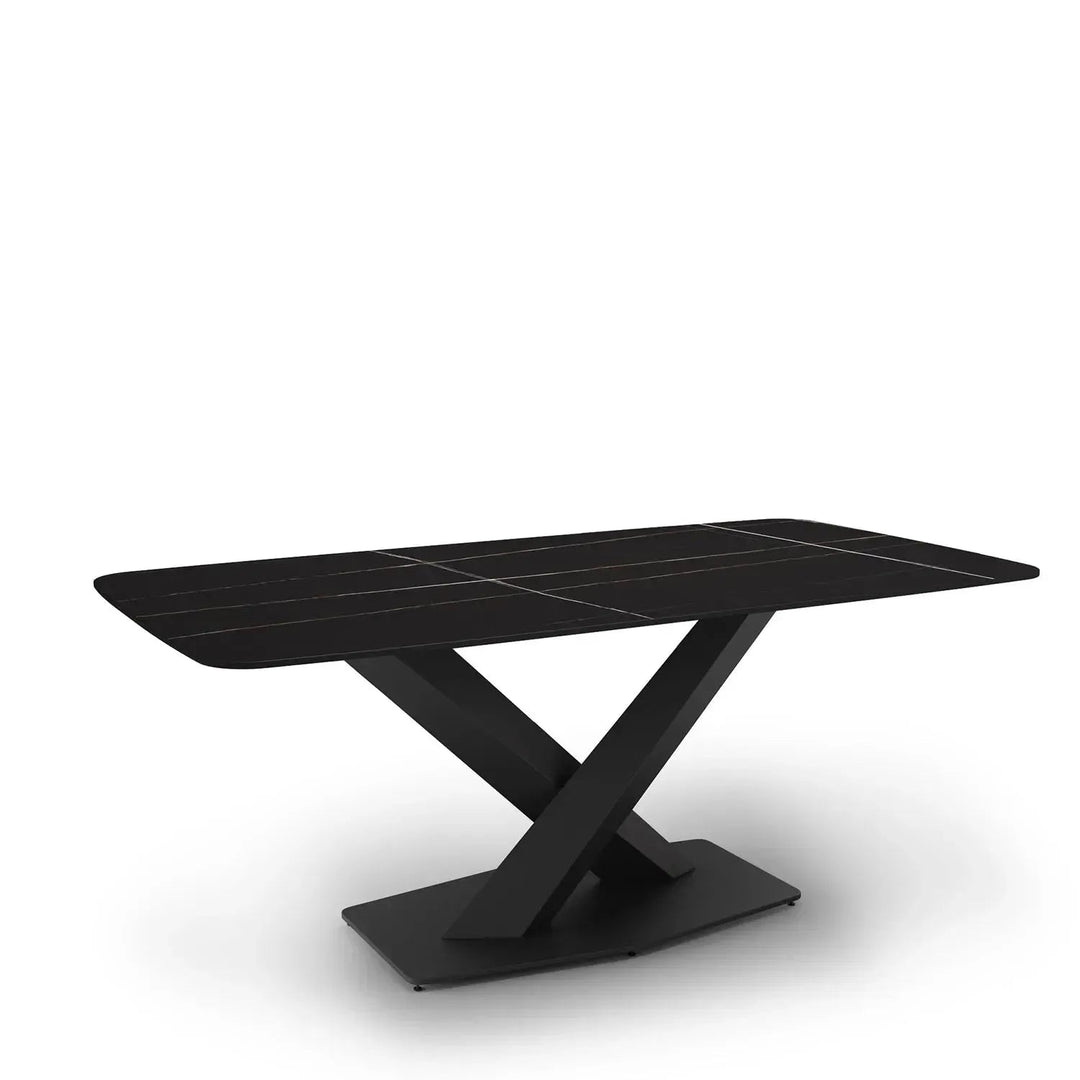 Modern Sintered Stone Dining Table STRATOS BLACK