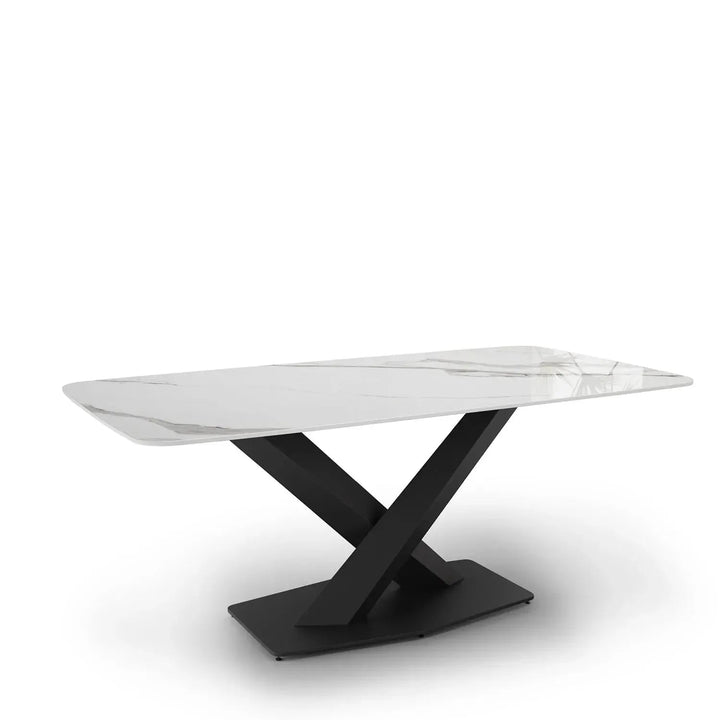 Modern Sintered Stone Dining Table STRATOS BLACK