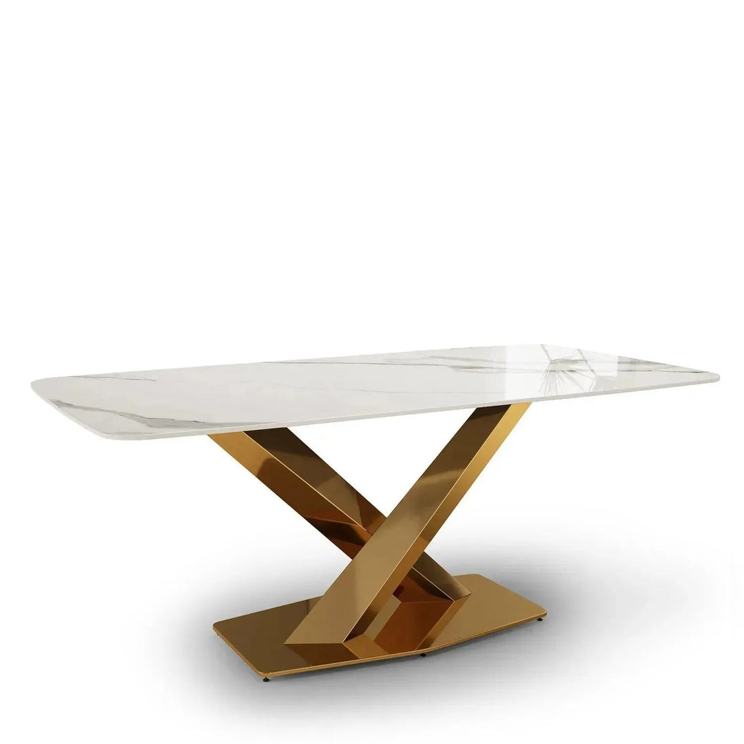 Modern Sintered Stone Dining Table STRATOS GOLD