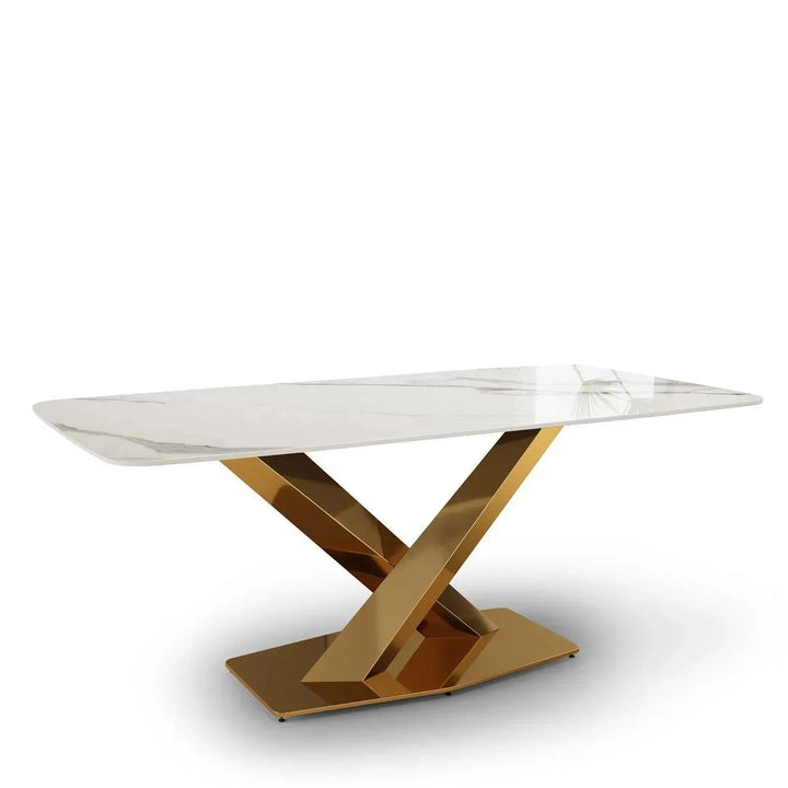 Modern Sintered Stone Dining Table STRATOS GOLD