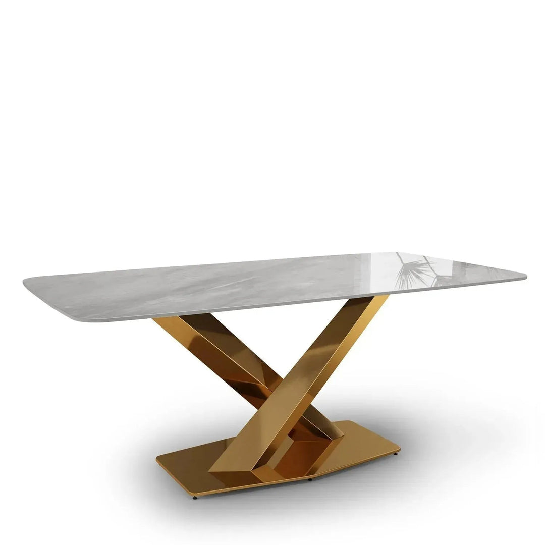 Modern Sintered Stone Dining Table STRATOS GOLD