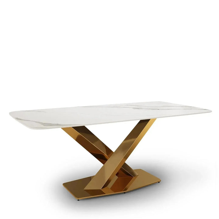 Modern Sintered Stone Dining Table STRATOS GOLD