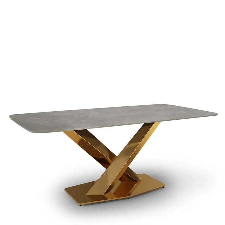 Modern Sintered Stone Dining Table STRATOS GOLD