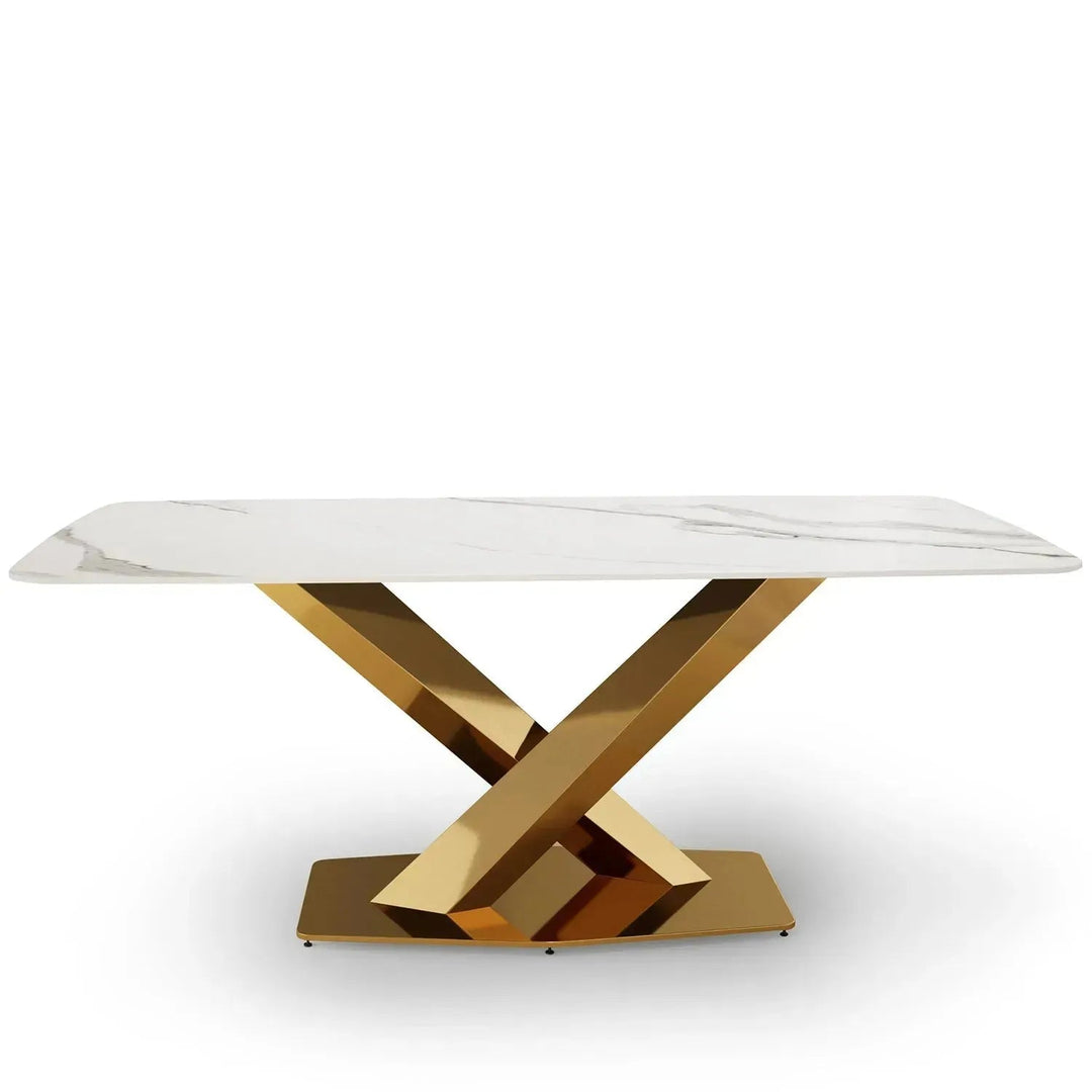 Modern Sintered Stone Dining Table STRATOS GOLD