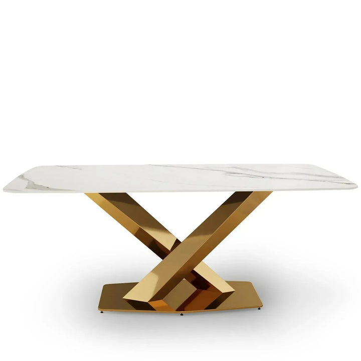 Modern Sintered Stone Dining Table STRATOS GOLD